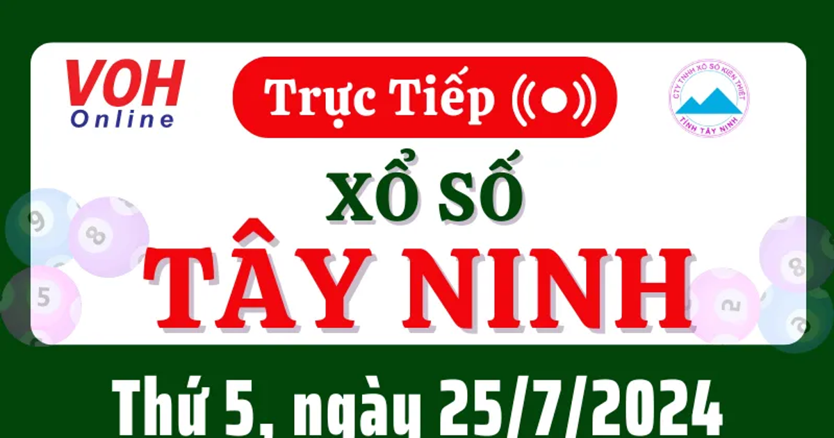 Quy trình mở thưởng xổ số Tây Ninh